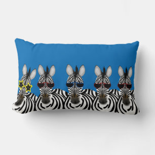 Zebra Polyester Lumbar Throw Pillow