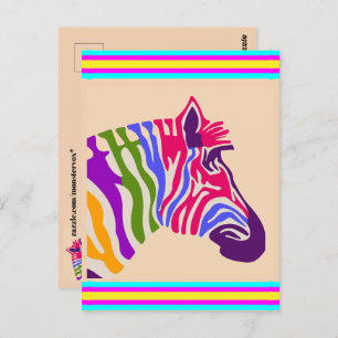 Zebra Postcard