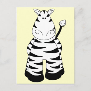 Zebra Postcard