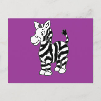 Zebra Postcard