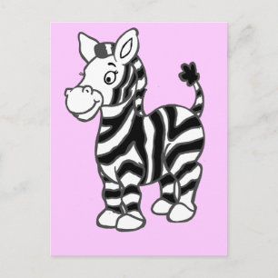 Zebra Postcard