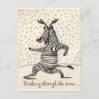 ZEBRA POSTCARD