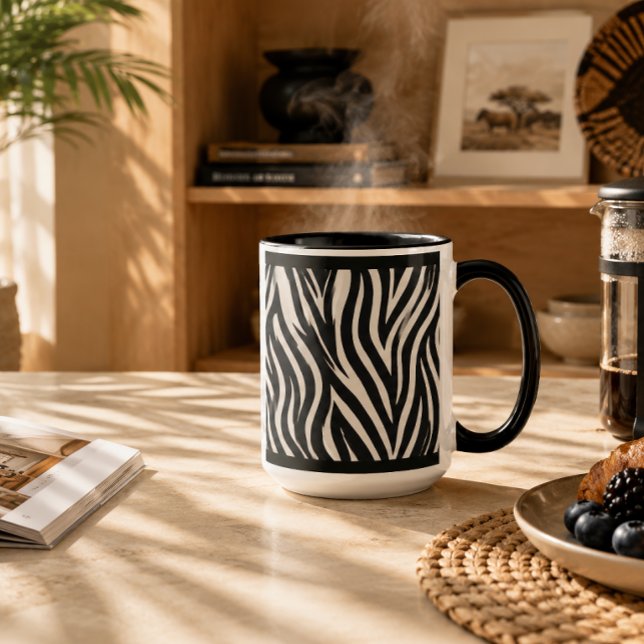 "ZEBRA PRINT" - 11 OZ. COFFEE MUG (Creator Uploaded)
