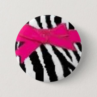 Zebra print and bow button
