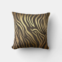 Zebra Print Animal Skin Print Modern Glam Gold