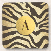 Zebra Print Animal Skins Skin Modern Glam Gold
