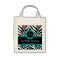 Zebra Print & Aqua Lace Monogram