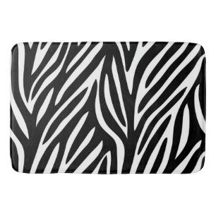 ZEBRA PRINT BATH MAT