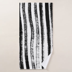 Zebra print bath towel