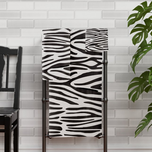 Zebra Print Bathroom Towel Set (Time to bring some jungle fever to your bathroom routine!)
