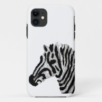Zebra Print Black and White Stripes