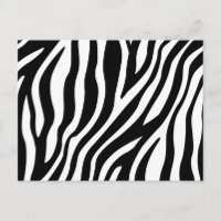 Zebra Print Black And White Stripes Pattern