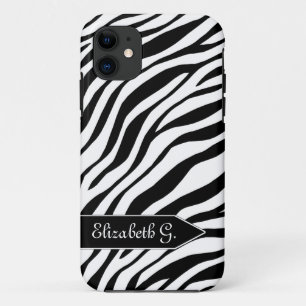 Zebra Print Black & White iPhone 5 Case