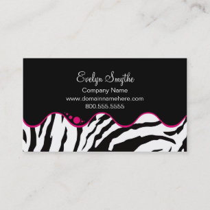 Zebra Print Business Card