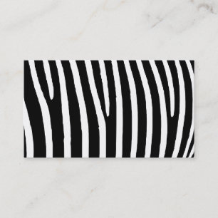 Zebra Print Business Card