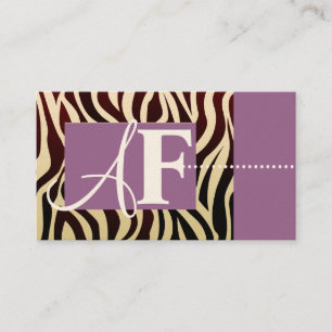 Zebra Print Business Cards