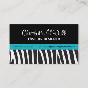 Zebra Print Business Cards