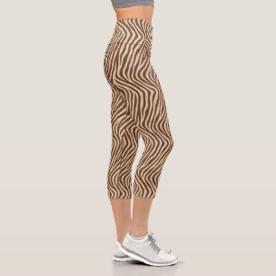 Zebra Print  Capri Leggings