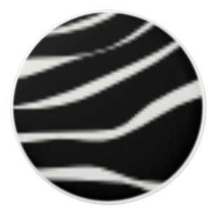 Zebra Print Ceramic Knobs