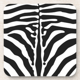 Zebra print coaster