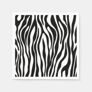 Zebra Print Design Napkin