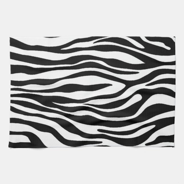 Zebra Print Design Tea Towel (Horizontal)