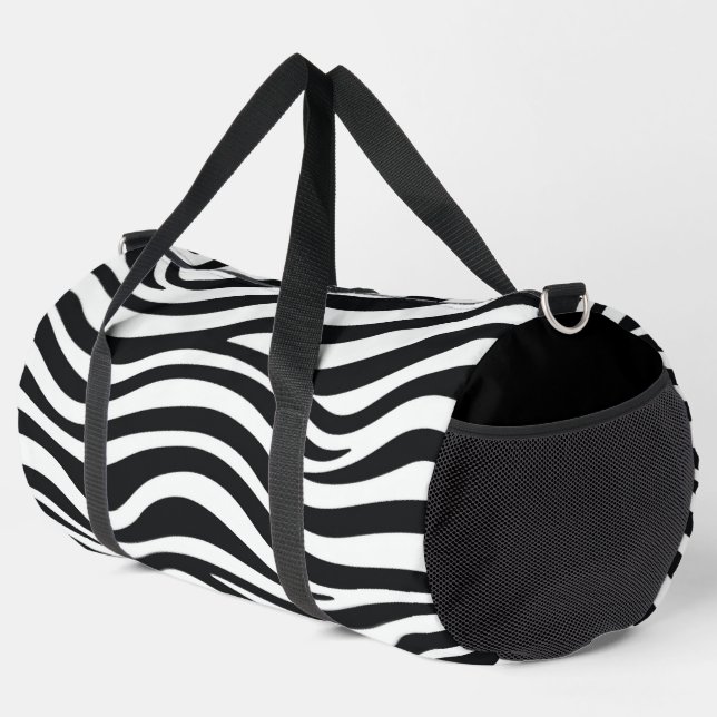 Zebra print duffle bag (Right Corner)