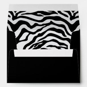 Zebra print envelope