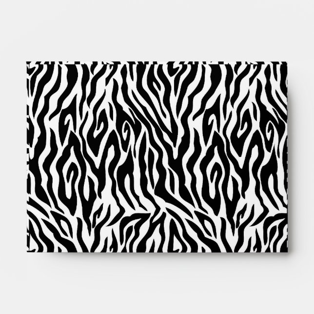 Zebra Print Envelope A6 (Front)