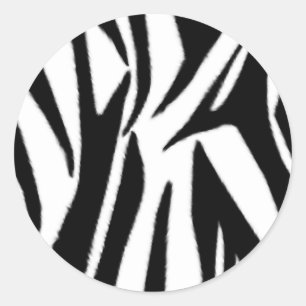 Zebra Print Envelope Seal Sticker