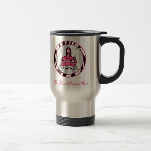 Zebra Print Fashion Teacher Mug (Right)