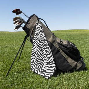 Zebra Print Golf Towel