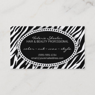 Zebra Print Hair & Beauty Coupon Discount