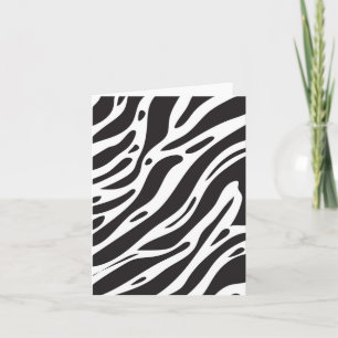 Zebra print holiday card