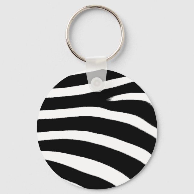 Zebra Print Key Ring (Front)