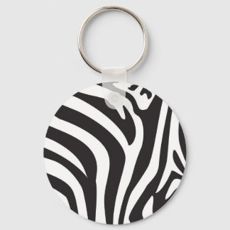 Zebra Print Key Ring