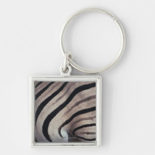 Zebra print key ring