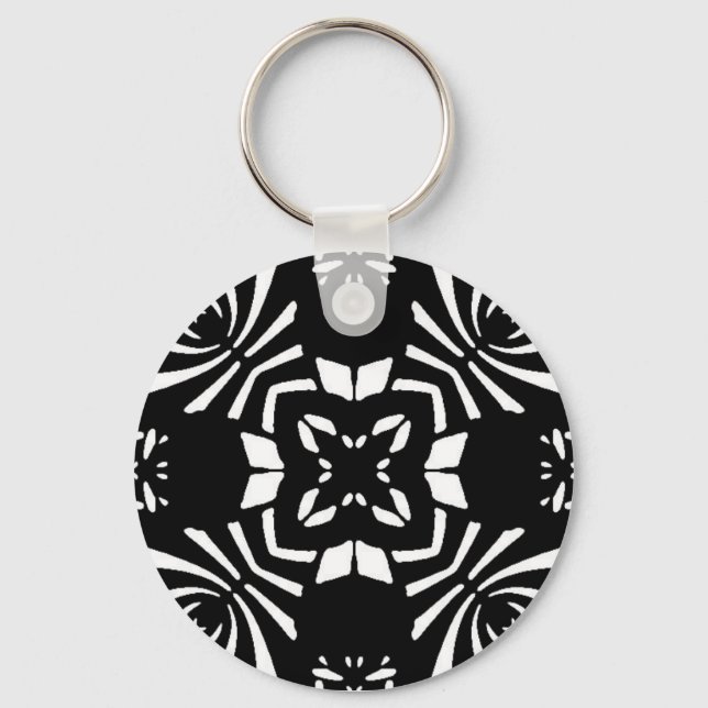 Zebra print keychain (Front)