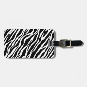 Zebra Print Luggage Tag