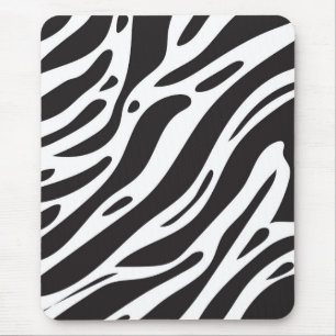 Zebra print mouse pad