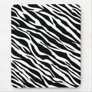 Zebra Print Mouse Pad