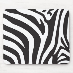 Zebra Print Mouse Pad