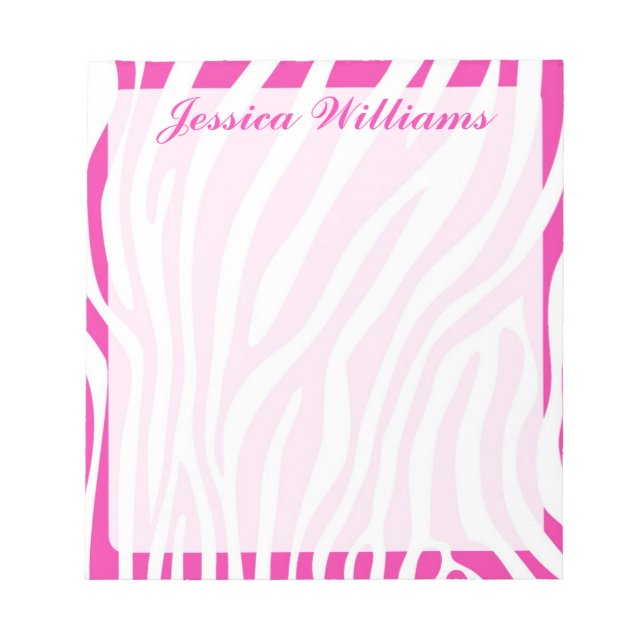 Zebra Print Notepad (Front)