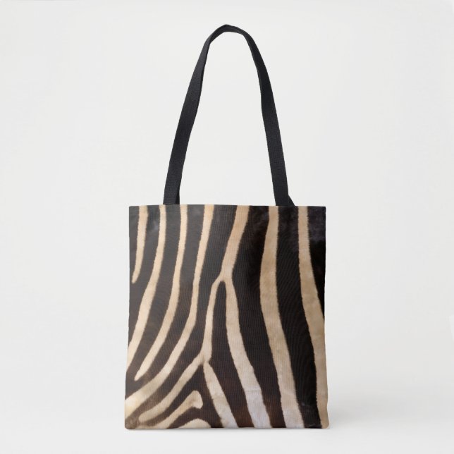 Zebra print on tote bag (Front)