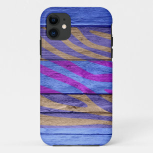 Zebra Print on Wood #15 Case-Mate iPhone Case
