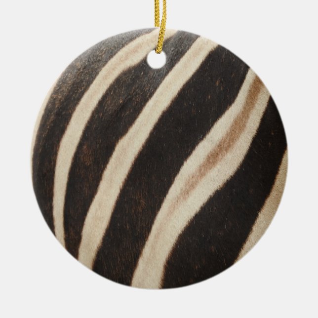 Zebra Print Ornament (Front)