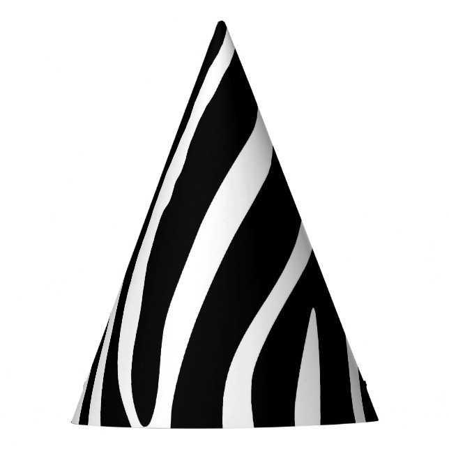 Zebra Print Party Hat (Front)