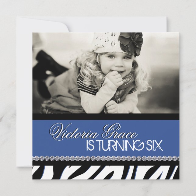 Zebra Print Party Invitation (Front)