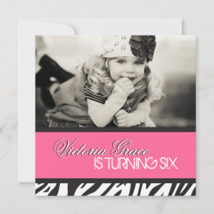 Zebra Print Party Invitation