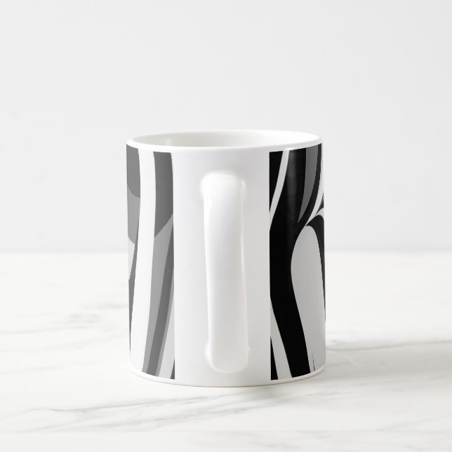 Zebra Print Pattern Mug (Handle)